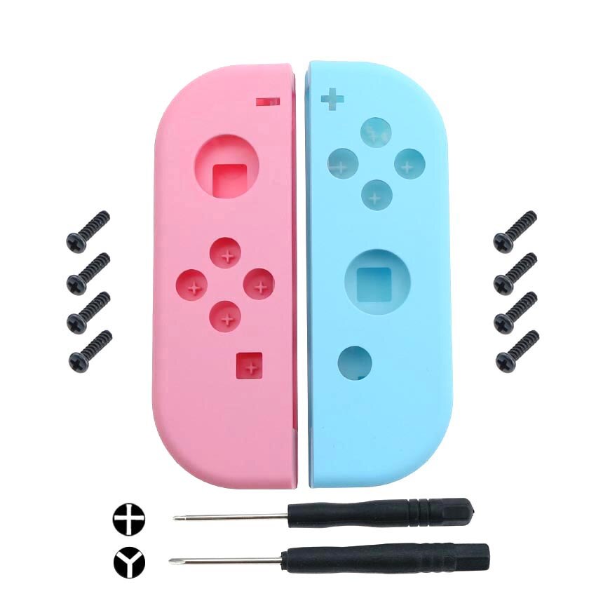 1 Pair Controller Kit di Riparazione Alloggiamento Della Copertura Borsette per il Caso di Nintendo Interruttore Joy-Con FAI DA TE In Plastica di Copertura Controller Cacciavite vite: A-C