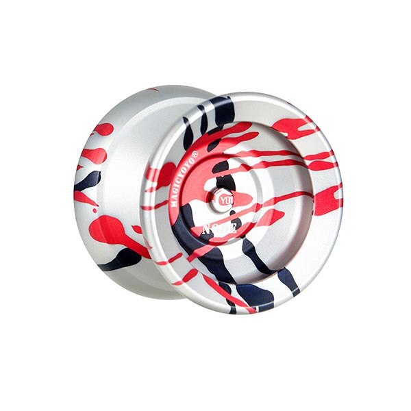 10 cuscinetto Professionale Yo-yo Yo-yo Magico Set String Trucco Yo yo YO1 Yo-yo Yo-yo Nuovo Design In Metallo di Alta Qualità yo-yo Classic Toys: silver black red