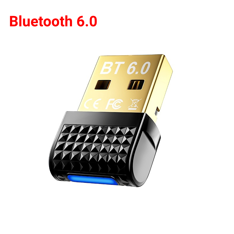 USB Bluetooth 5.4 Adapter Bluetooth 5.3 Dongle Bluetooth Receiver & Transmitter for Bluetooth Keyboard/Mouse/Headphone/Speaker: Red