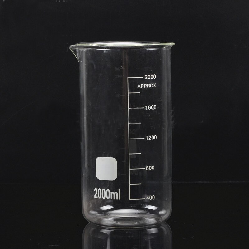 LINYEYUE 1000mL Glass Beaker Tall Form Borosilicate Glass high temperature resistance Measuring Cup Beaker Laboratory Equipment