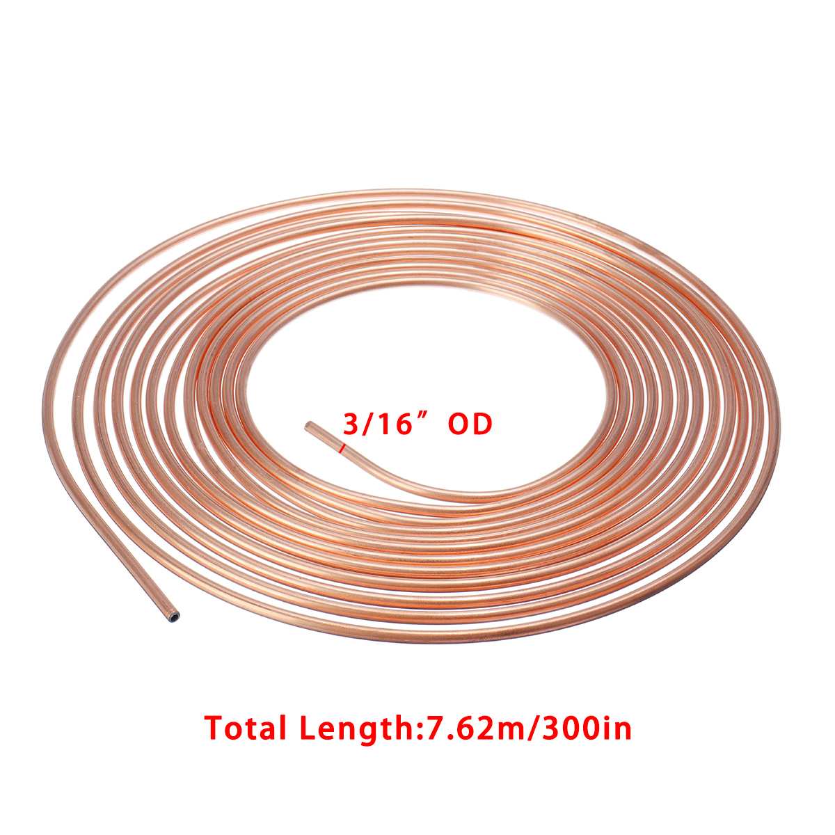 Pure Copper Water Cooling Tube Laptop Water Cooling Copper Hose 25Ft 7.62m Roll Tube Coil of 3/8'' 3/16'' OD Cooling Copper Hose: Copper B