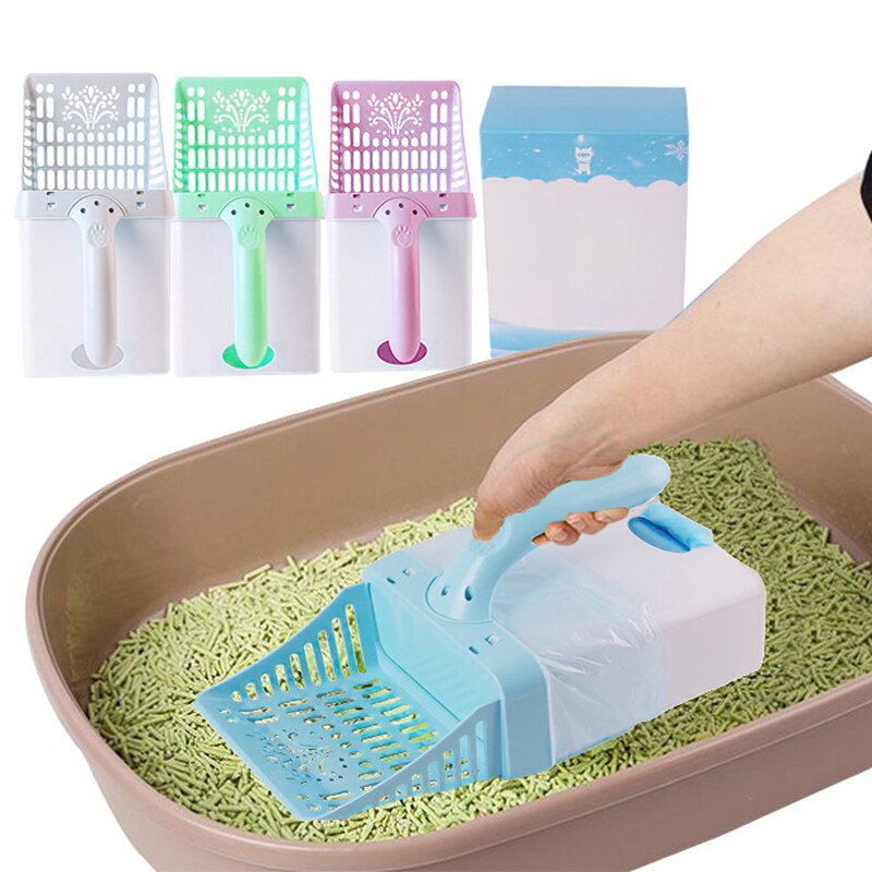 Pelle à litière pour chat, pour chien, tamis de nettoyage, boîte pour animaux domestiques, sacs à ordures