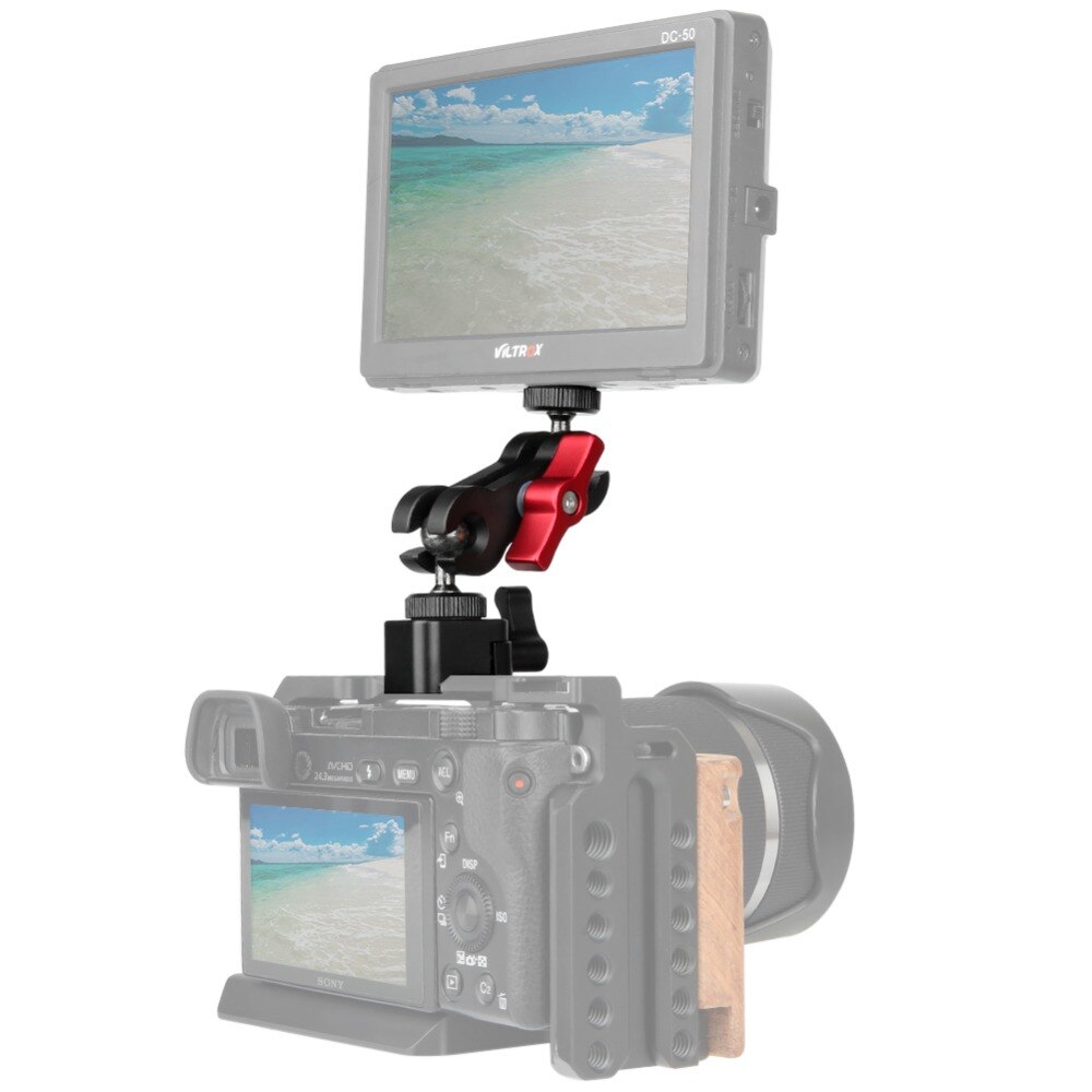 NICEYRIG DSLR Camera Stand Accessories DSLR Camera Rig Shoe Mount Adjustable EVF Support Mount for Monitor &amp; Viewfinder