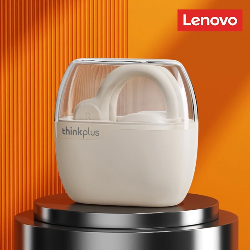 Lenovo Lp76 Bluetooth 5.3 Oorhaak Oortelefoon Hifi Stereo Ruisonderdrukking Oordopjes Gaming Sport Headset Lage Latentie: WHITE