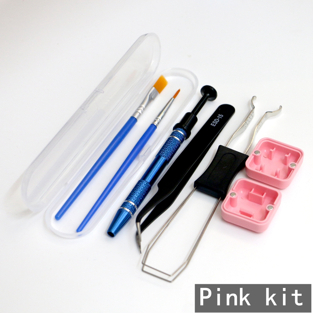 Keyboard Keycaps Switch Puller Opener Switch Lubrication Package for Mechanical Gamer Swap Mechanical Keyboard Accessory Kit: Beige