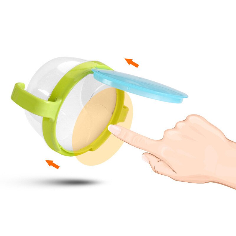 1Pcs Baby Snack Kom Kinderen Voedsel Opslag Plaat Anti Overloop Baby Effen Voeden Plaat Servies
