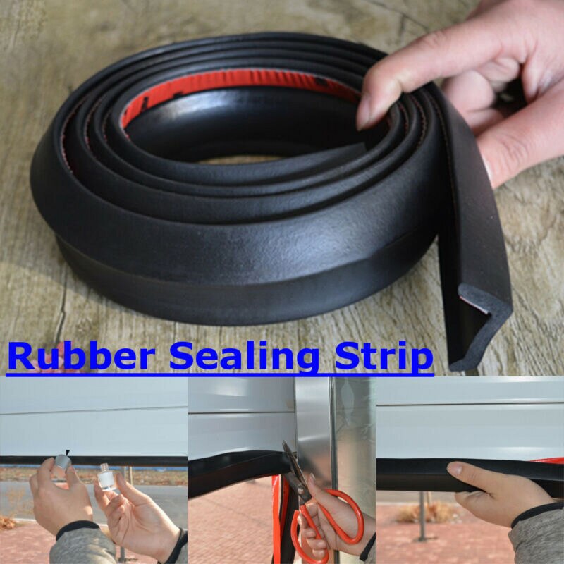 2M Afdichting Rubber Strip Elektrische Flap Garagedeur Strip Garage Slijtvastheid Hittebestendigheid Deur Side Seal Rubber strip