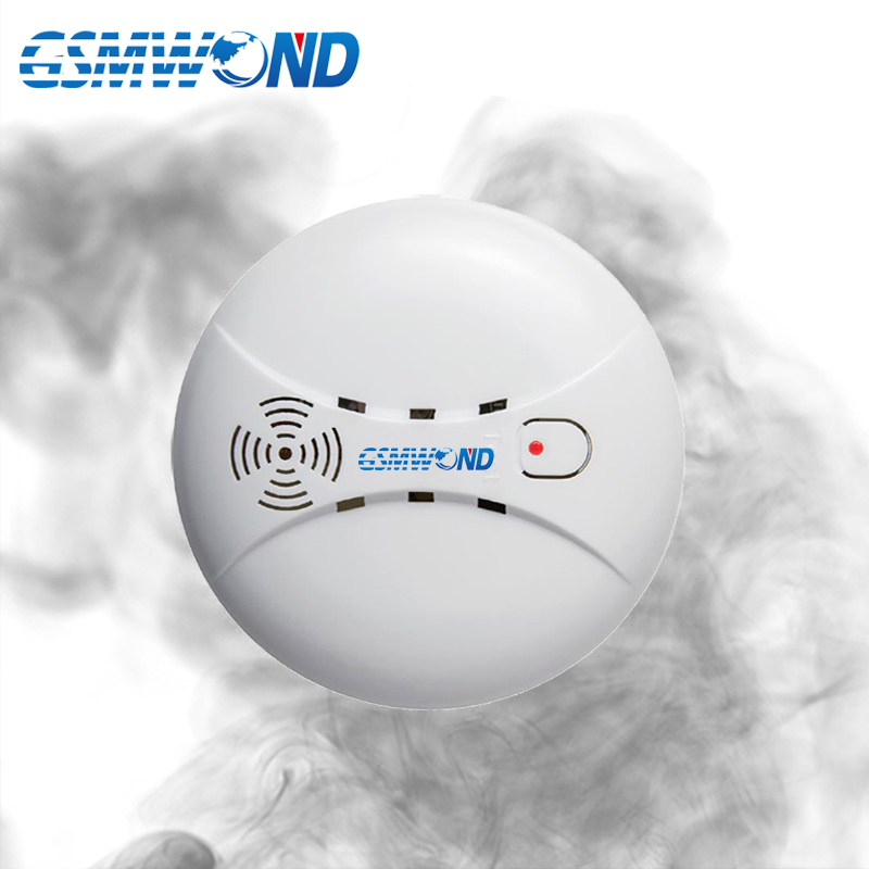 433MHz Wireless Smoke Detector, Built-in transmit antenna, Support G90B / KR-G18 / KR-8518G GSM Alarm System, ,