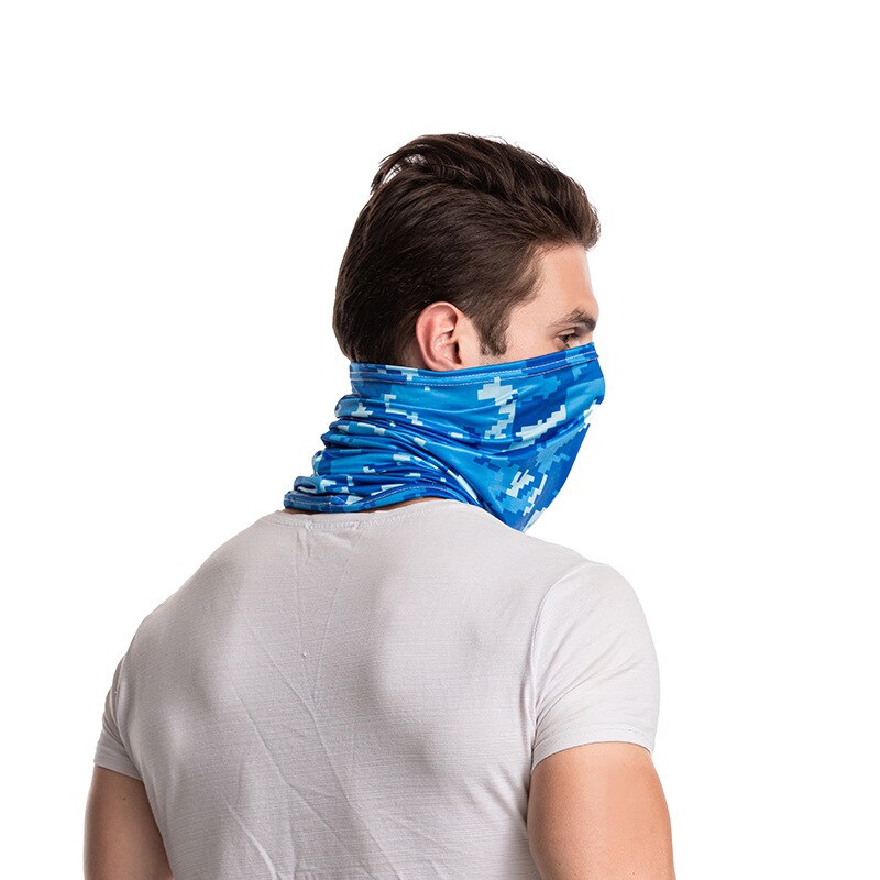 Camouflage Polyester Scarves Face Dust Mask Outdoor Sport Cycling Bandanas Camping Hiking Washouts Headwear Magic Scarf