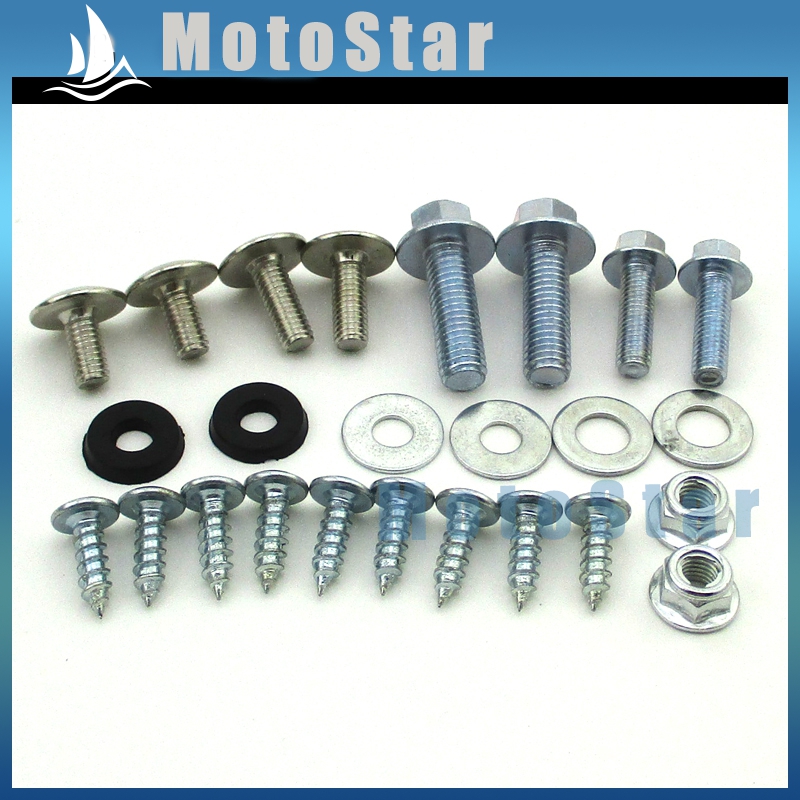 Motorcykel plastik kåbe tank montering skrue panel bolte til kinesisk crf 50 dirt pit cykel 50cc 90cc 110cc 125cc 140cc 150cc 160cc