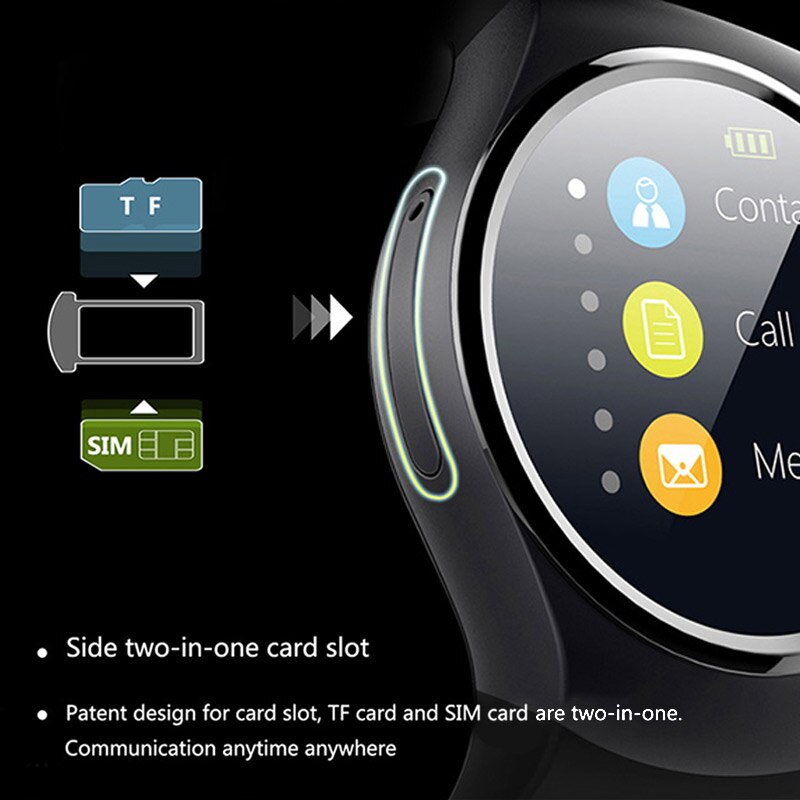 KINGWEAR KW55 Smartwatch Bluetooth KW18 montre intelligente hommes moniteur de fréquence cardiaque Tracket avec carte Sim TF pour téléphone Android IOS Xiaomi