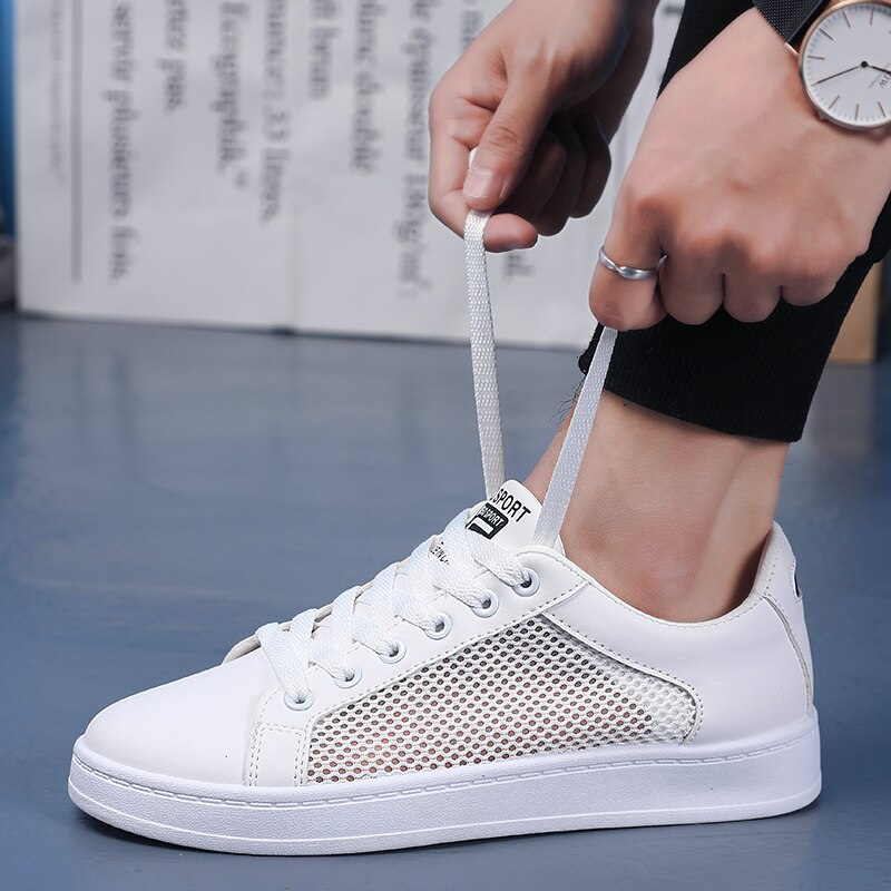 Tenis masculino sneakers mænd åndbare sportssko mænd tennissko mandlige gåstabilitet atletiske sneakers tenis hombre billig: Fe1 / 9.5