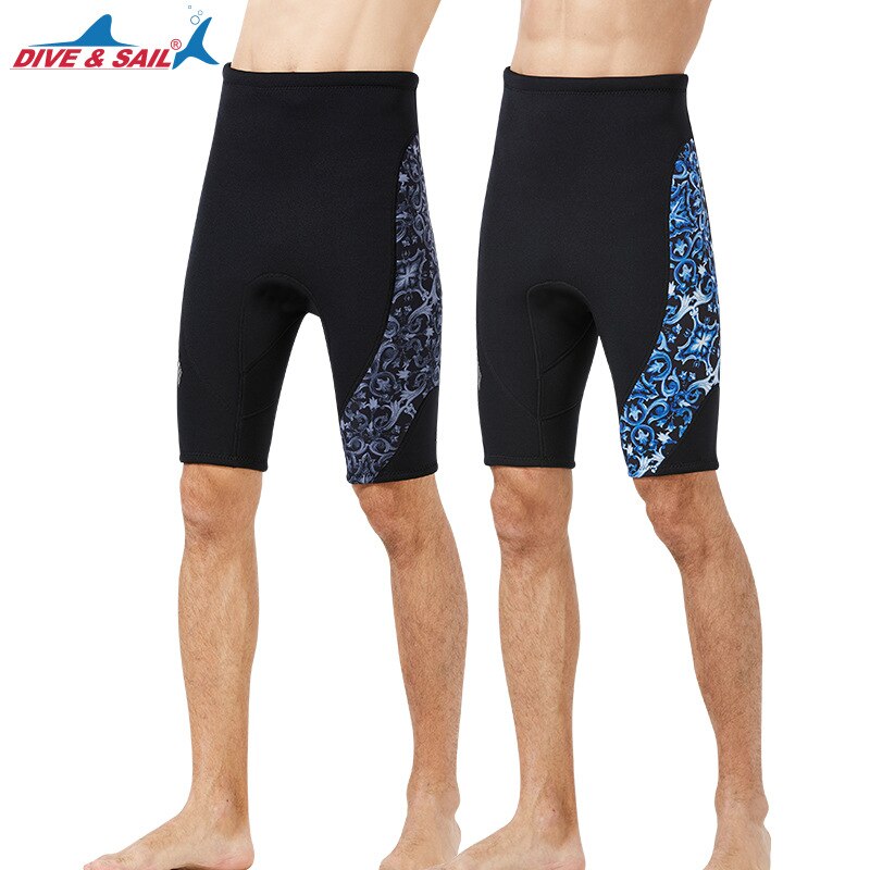 Wetsuits Pants Shorts 1.5mm Neoprene Canoeing Swimming Pants for Men Women Printed Scuba Diving Surfing Snorkeling Bottom