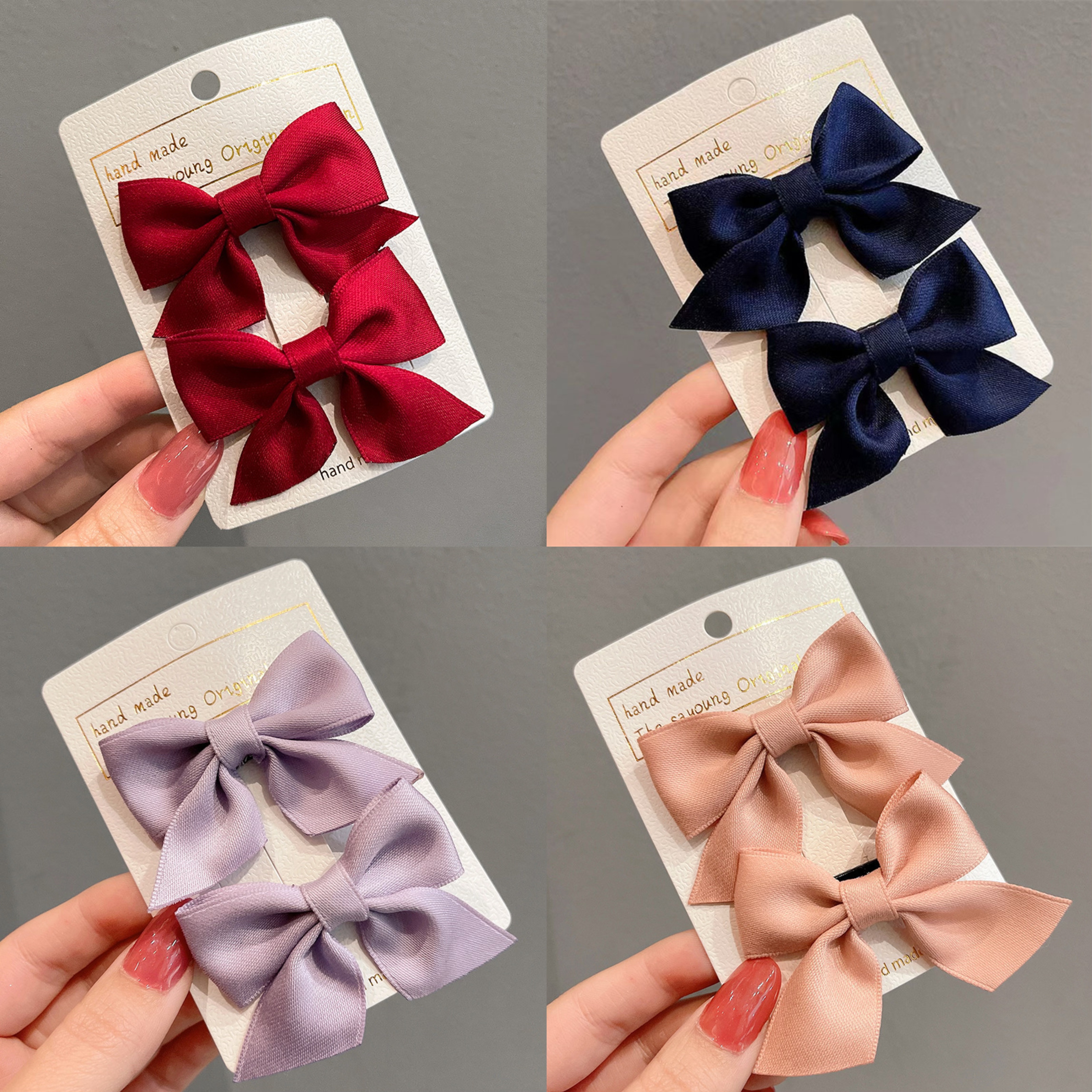 Pinza para el pelo con lazo para niños, tocado, pinza para el pelo de princesa para bebé, pinza para el pelo para niña pequeña, accesorios para el cabello: Plata