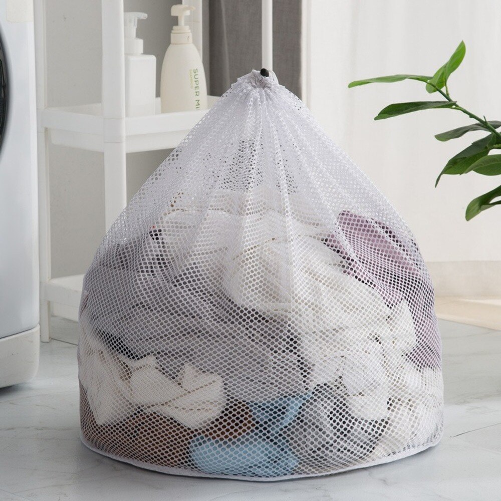 Drawstring Mesh Laundry Bag Wash Bags OrganizerUnderwear Bra Socks Washing Bag Washing Machine Laundry Net Bags Dirty Clothes