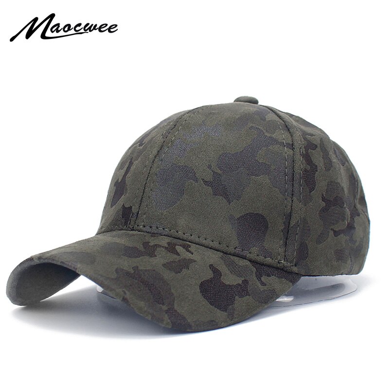 Camouflage baseball cap til kvinder og mænd forår sommer udendørs snapback sol hat cadet casquette baseball caps ruskind far cap