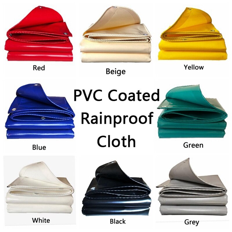 600GSM Rainproof Cloth PVC Coated Tarpaulin Outdoor Pavilion Waterproof Cloth Garden Awning Shade Sail Car Shed Rainproof Cloth