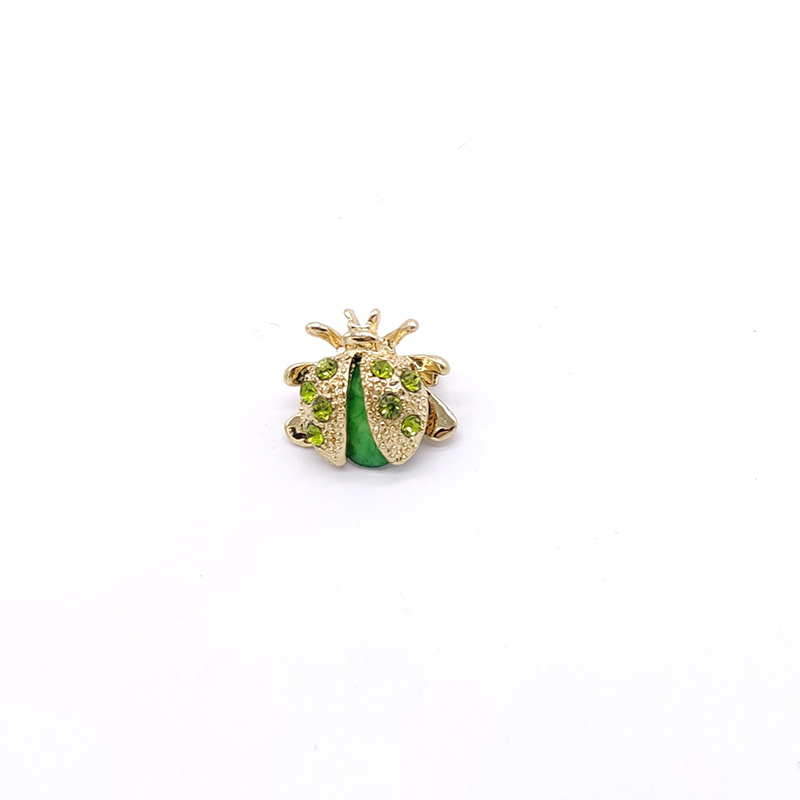 Pd Broche Zomer Exquise Kleine Lieveheersbeestje Kever Dier Broche Kleding Accessoires Sieraden: Licht Geel Goud Kleur