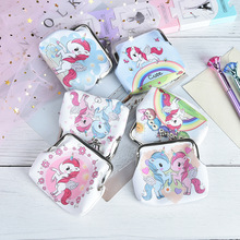 Frauen Cartoon Einhorn Flamingo Geldbörse Niedliche Kleine Tasche Kupplung Brieftasche Null Brieftasche Münze Tasche