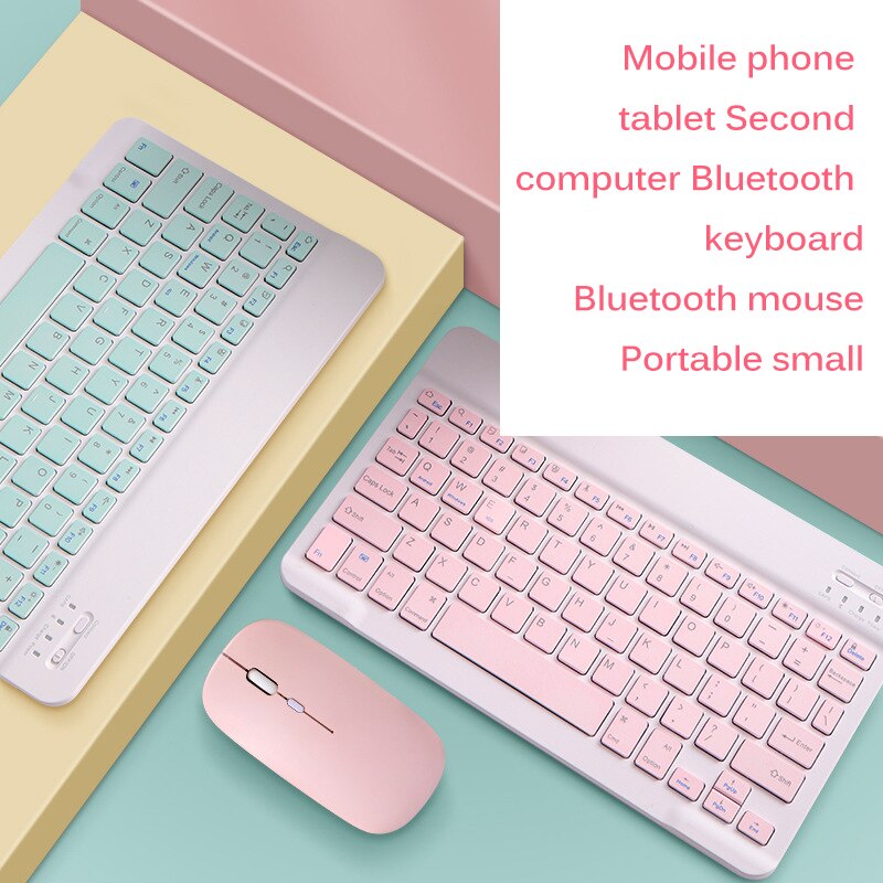 Keyboard Mouse Bluetooth Wireless Gaming Mini Multifunctional Wireless Keyboard For Mac Windows Ios Android Durable Convenient