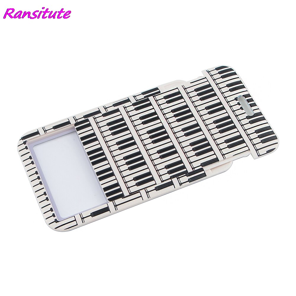 Ransitute-cordón para tarjetas de crédito, tarjetero titular de la identificación, bolsa de viaje, tarjeta bancaria, autobús, insignia, color blanco y negro, R1506