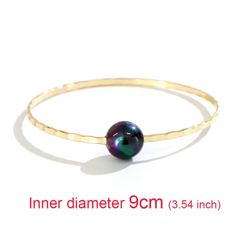 Dites bonjour 1PC polynésien hawaïen Samoa Marshall Simple perles hommes femme Bracelet Bracelet diamètre 4-10CM K6502: 9CM