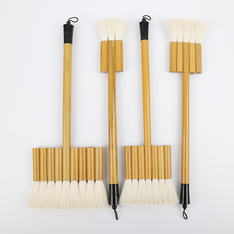 Kinesisk maleri uld hårbørste olie akvarel maling pensel baggrund maleri fælles børste stor bred bambus skrubbebørste