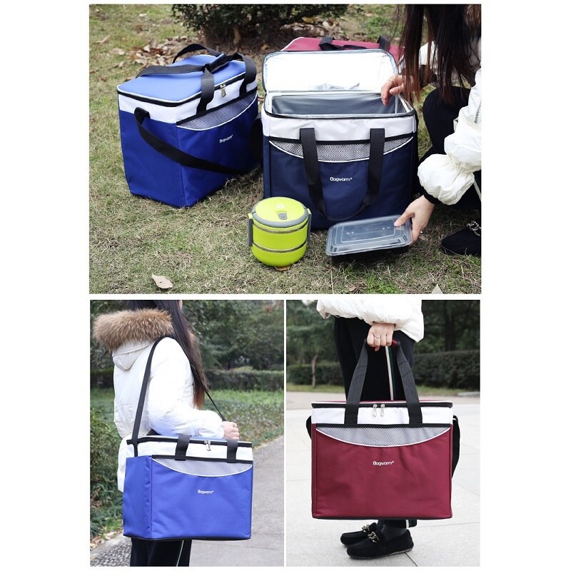 36L Koeltas Auto Ice Pack Picknick Grote Koeler Tassen 3 Kleuren Isolatie Pakket Thermo Thermabag Koelkast