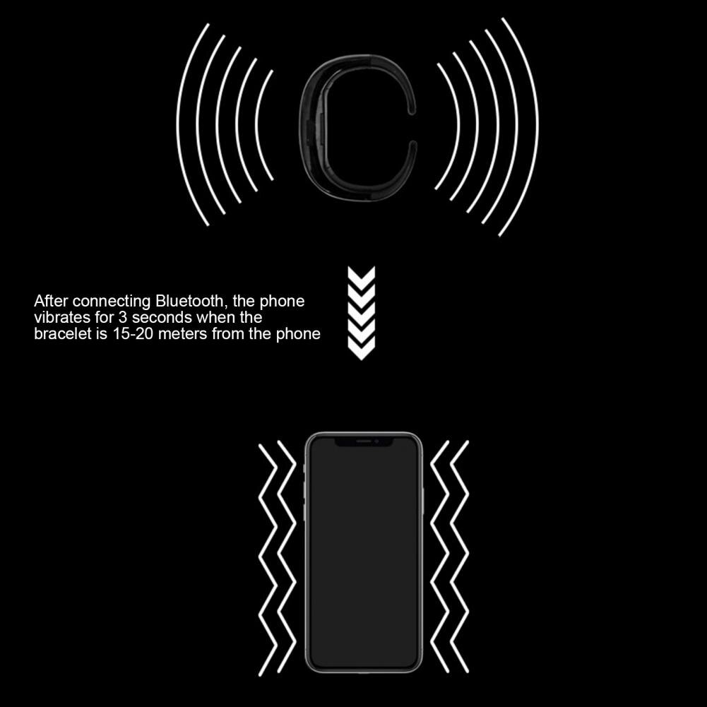 ultimo braccialetto RGB portato Bluetooth APP programmabile collegato braccialetto illuminato a portato braccialetto di sicurezza notturno ricaricabile USB