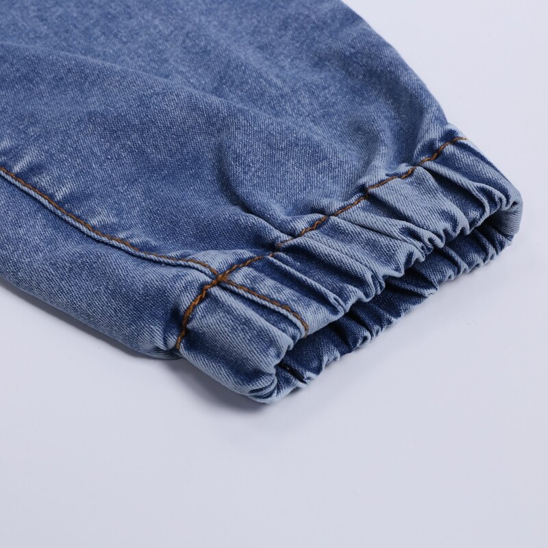 Pantalon lanterne pour femme, pantalon en denim long long, jean crayon féminin, fermeture rapprochée, nouveautés, à lacets