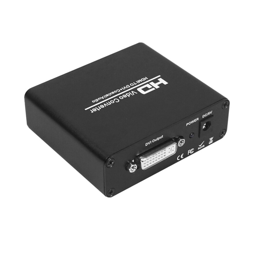 Convertisseur extracteur audio HDMI vers DVI + audio stéréo avec audio, pour PS4, apple TV, PC portable, ps3