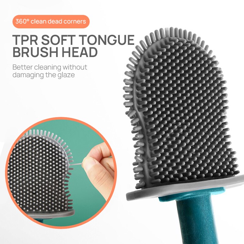 Guret Wolken Wc Borstel Sterke Waskracht Muur Gemonteerde Borstel Creatieve Mode Lekvrije Thuis Badkamer Accessoires