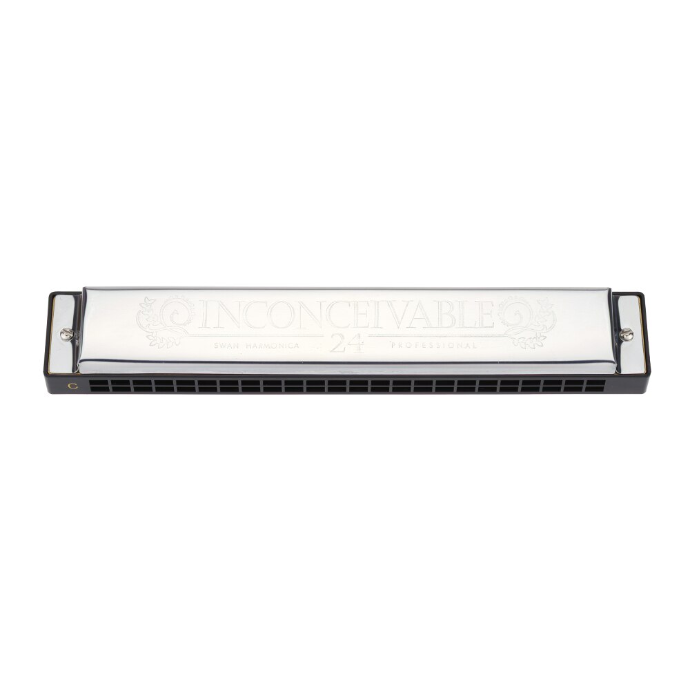 Swan Tremolo Harmonica Prestaties Harmonica 24 Gaten 48 Tones C Key Mondharmonica Met Black Box Top