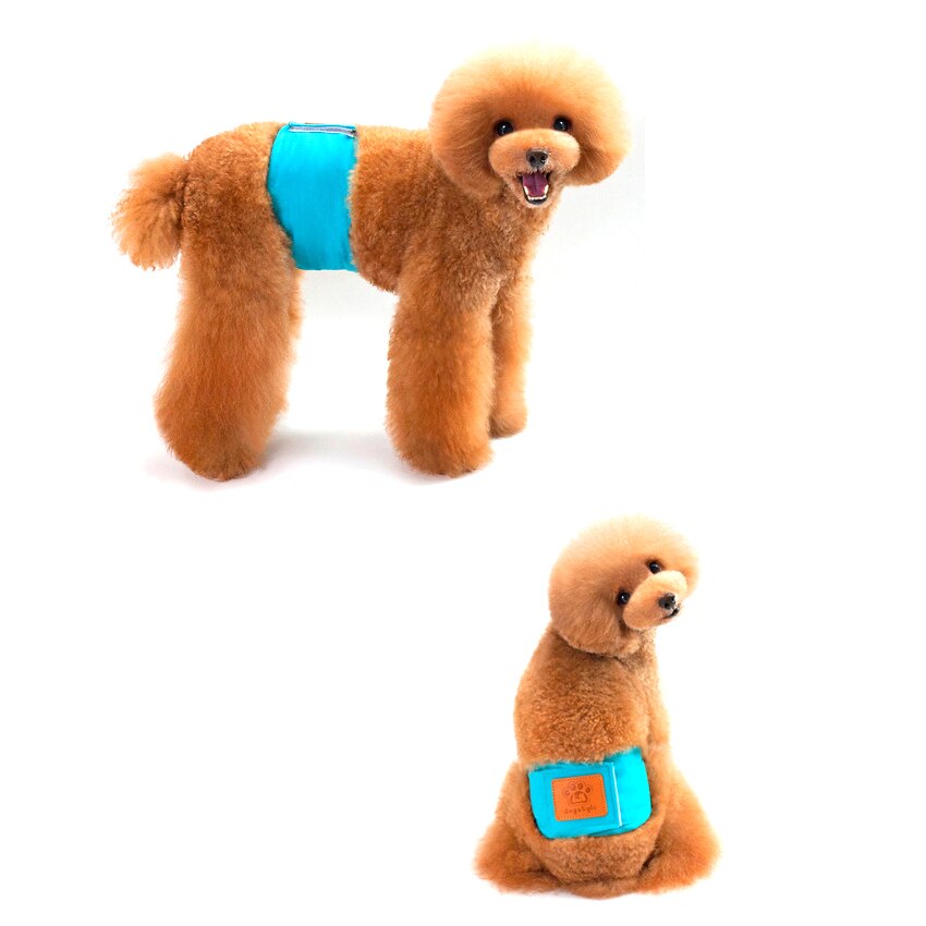Dog Diaper Washable Durable Physiological Pants Diapers Soft Leak-proof Pants Magic Stickers Shorts Solid For Dogs Pet Underwear