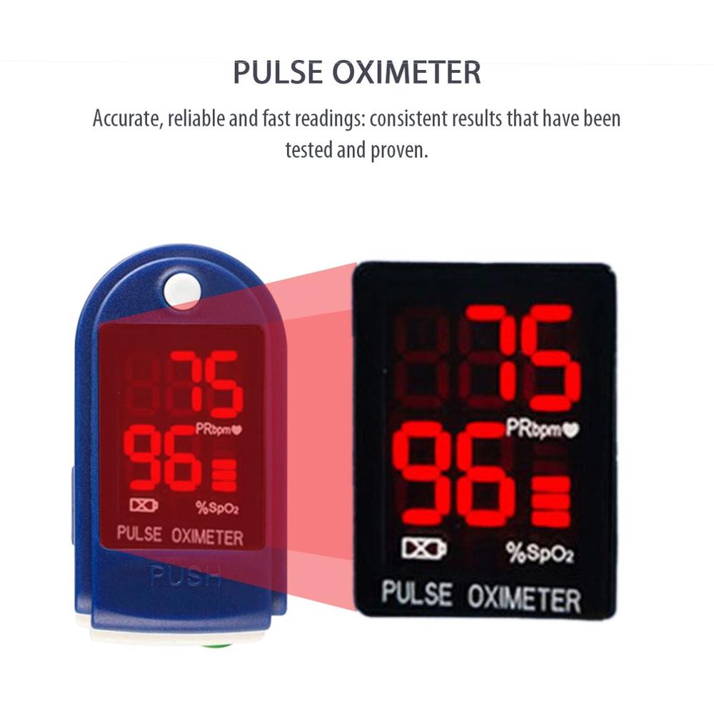 1pc Blood Oxygen Monitor OLED display Blood Oxygen Finger Pulse Digital Fingertip Oximeter Oxygen Saturation Monitor No Battery