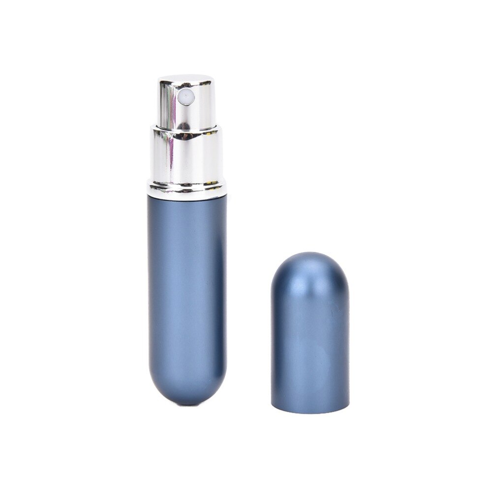 Atomizador de aluminio recargable portátil para viajero, en espray, perfume, botella de vacío, botella de perfume Mini,