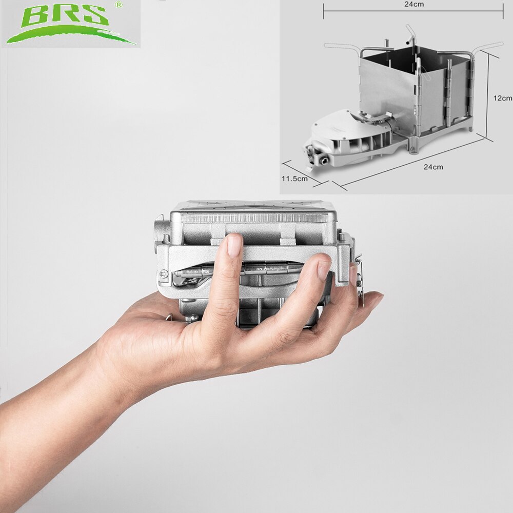 BRS draussen 6000W Holzofen Faltbare Brennholz Ofen Holzkohle Herde BBQ Elektronische Gebläse Herde BRS-116