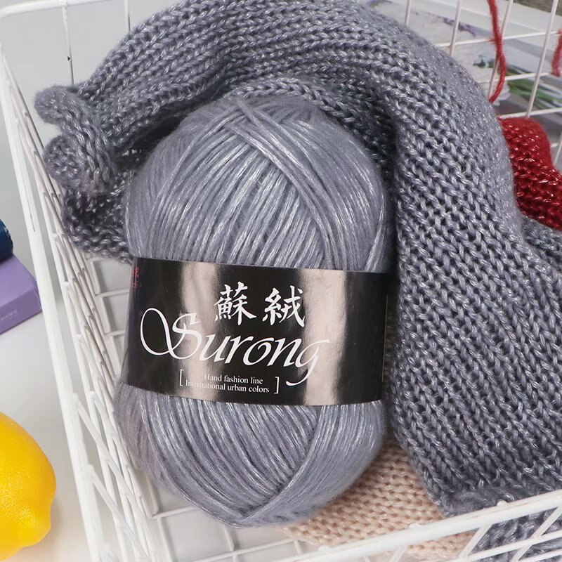 Haak Garen 100G Zijde Wol Garen Voor Breien Draad Polyester Gemengd Garen Ilos Para Tejer