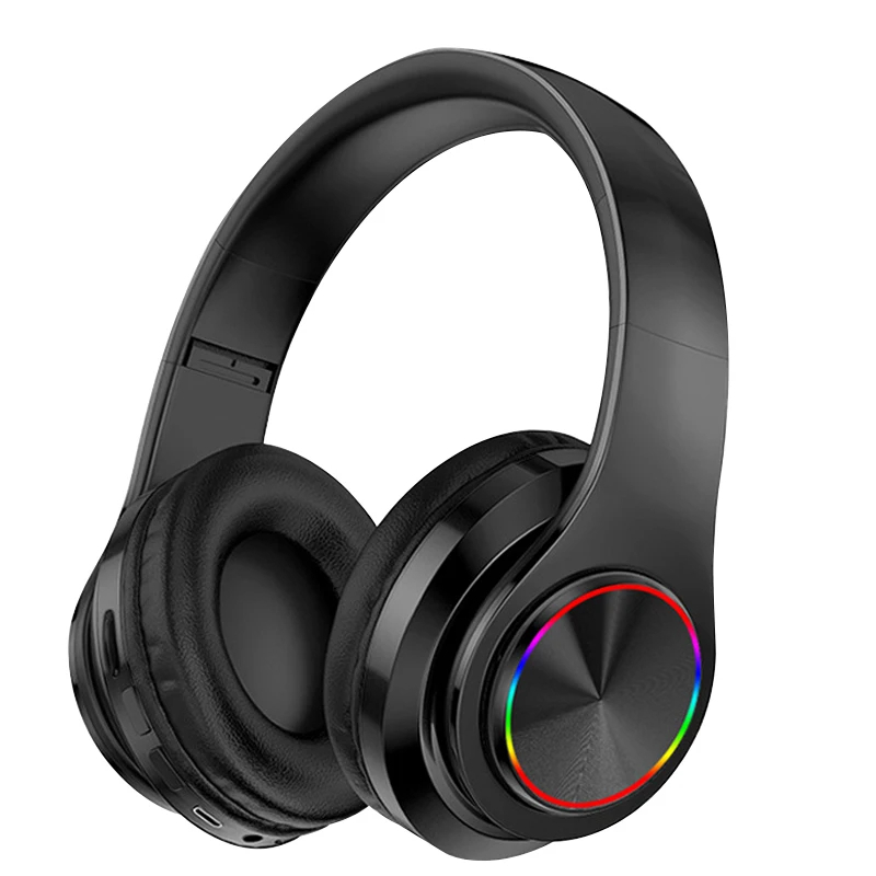 Draadloze Bluetooth-headset Opvouwbare hoofdtelefoon HiFi-stereo-oortelefoon met microfoon Ondersteuning SD-kaart FM voor Xiaomi Iphone Samsung-telefoon: Default Title