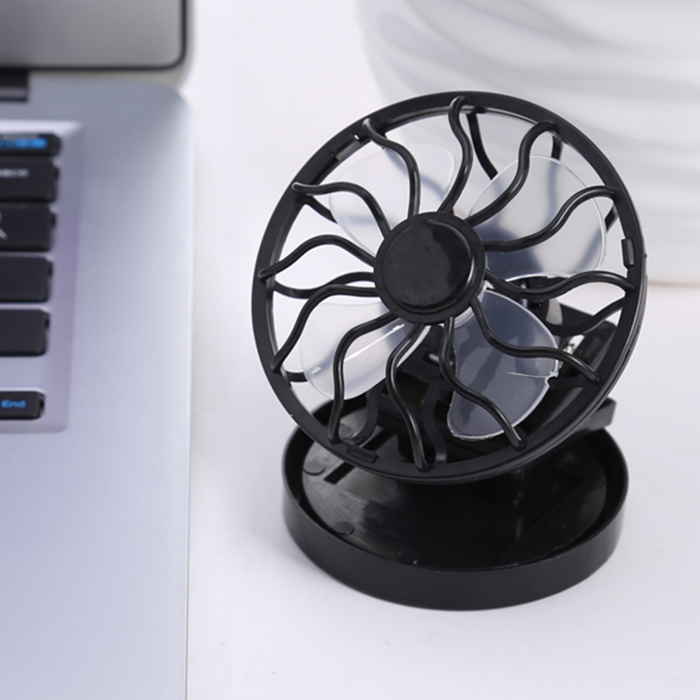 Koelventilator op zonne-energie Clip-On Mini-zonneventilator Strand buitenshuis Koelventilator Clip-on ventilator Huishoudelijke apparaten