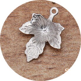 100pcs 12x15mm Brass Leaf Base Filigree Leaf Charms Pendant Setting DIY Accessories For Jewelry Making: Rhodium plated