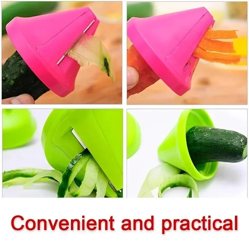 Spiralizer Groentesnijder, Handheld Spiralizer Groente Fruit Courgette Noodle Maker Rasp Slicer Cutters, Keukengadget