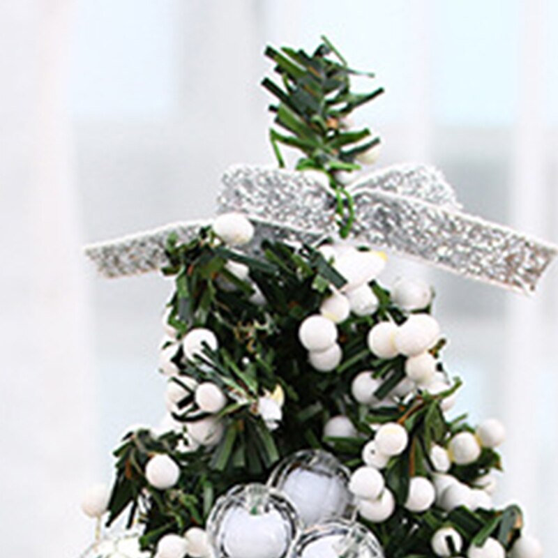 20cm juledekorationsbuket 20cm mini-juledekorationstræ til bordbord juleartikler