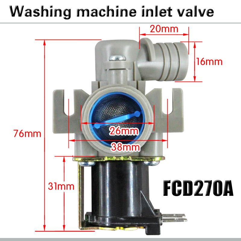 Automatic Washing Machine Water Inlet Valve Elbow Water Inlet Valve FCD-270A 220V