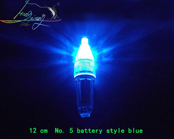 Diepzee Vissen Zoetwater Universele Led Vis Attractie Lamp Diep Water Vissen Lamp Vis Lokken Verlichting Met Batterij: blue 12cm