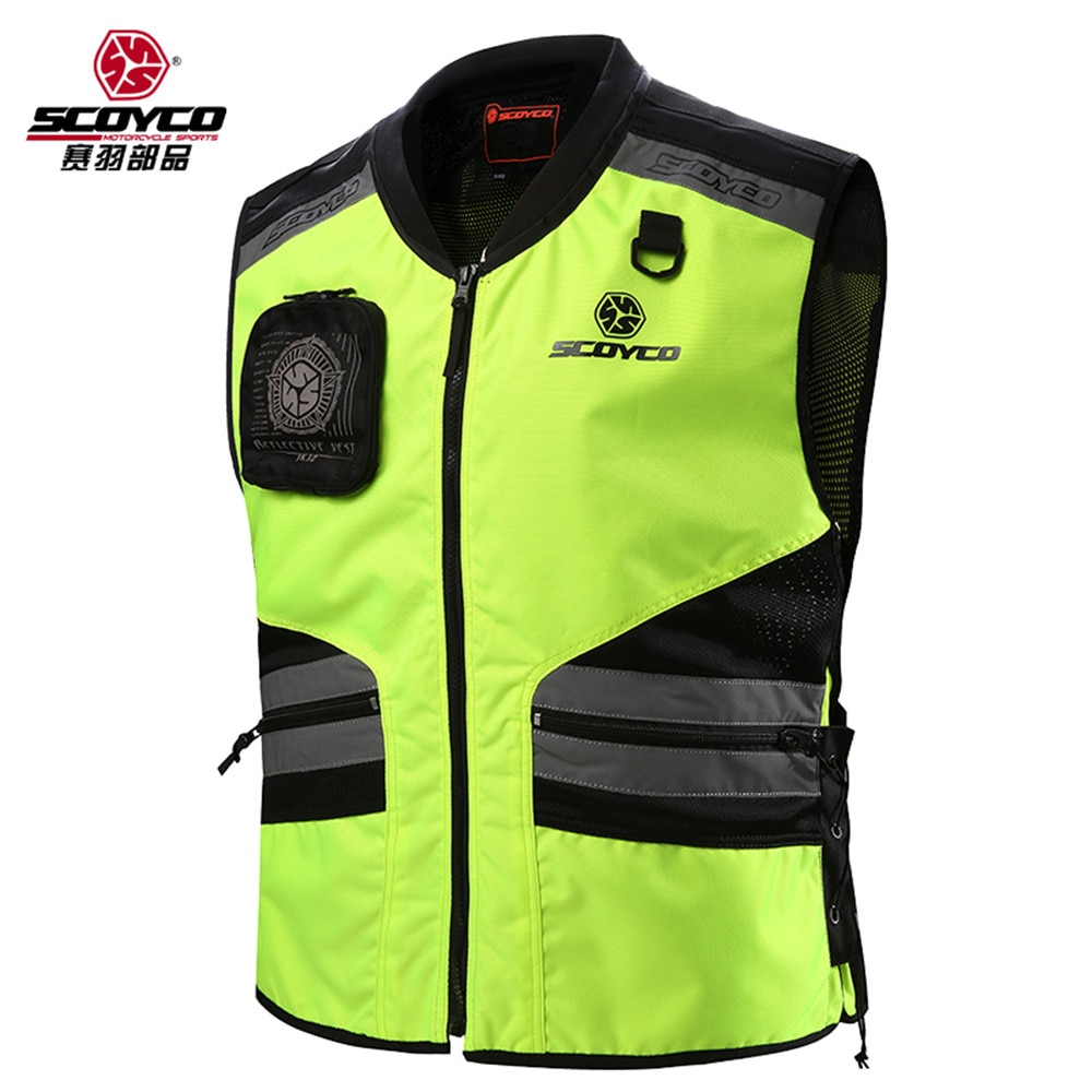 Hoge Zichtbaarheid Reflecterende Vest Jas Fluorescerende Veiligheid Kleding Voor Motorfiets Verkeer Road Vest Kleding