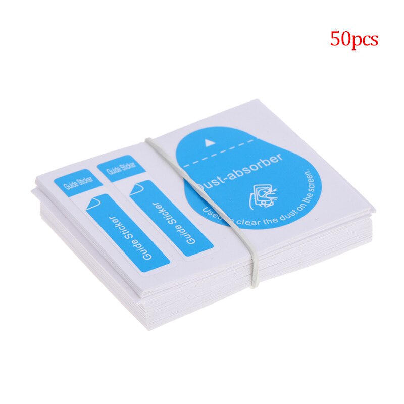 20/50pcs Dust Removal Screen Cleaning Tool 3 In 1 Dust-absorber + Guide Sticker Deudst For Camera Lens LCD Screens Dust Papers: 50pcs