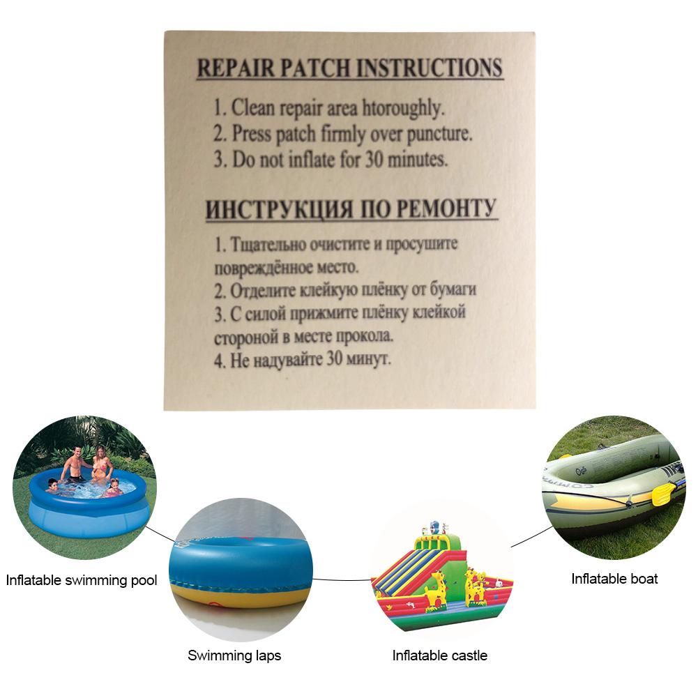 30pcs Repair Adhesive Patch For Inflatable Toy PVC Puncture Swimming Pools Float Air Bed Dinghies Circular Patches