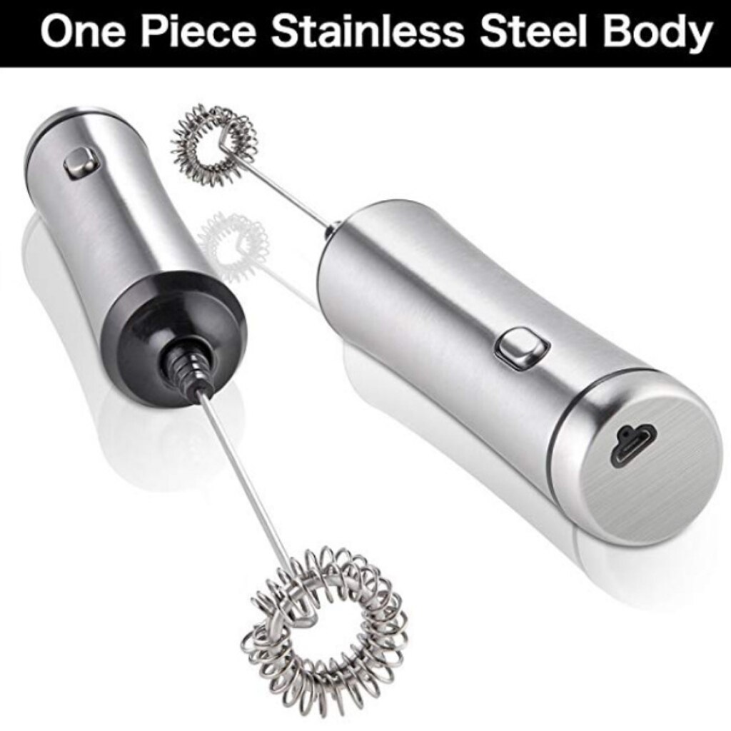 Electric Milk Frother Handheld Foam Maker For Coffee Latte Cappuccino