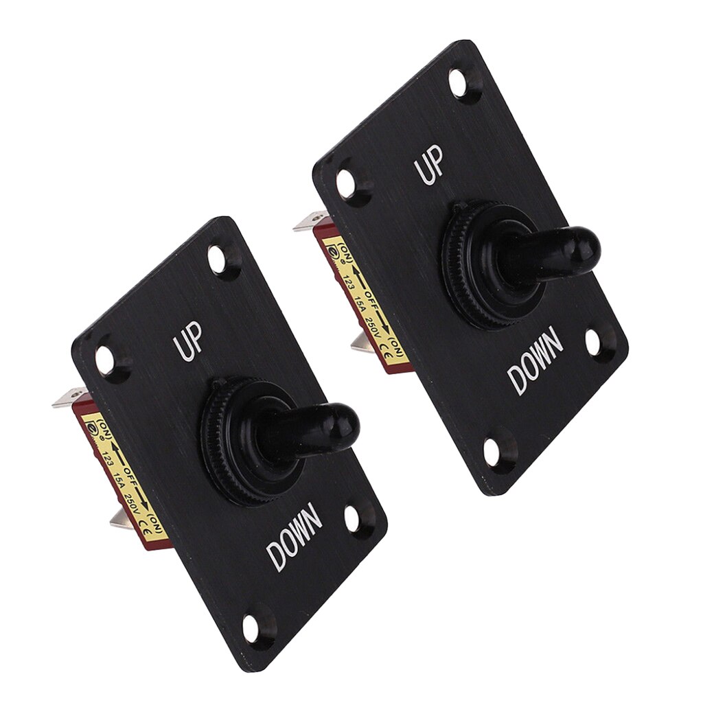 2xTrim Tab interruptor 3 Pos abajo momentáneo On/Off/momentáneo en barco Marina 12V 24V 15A impermeable